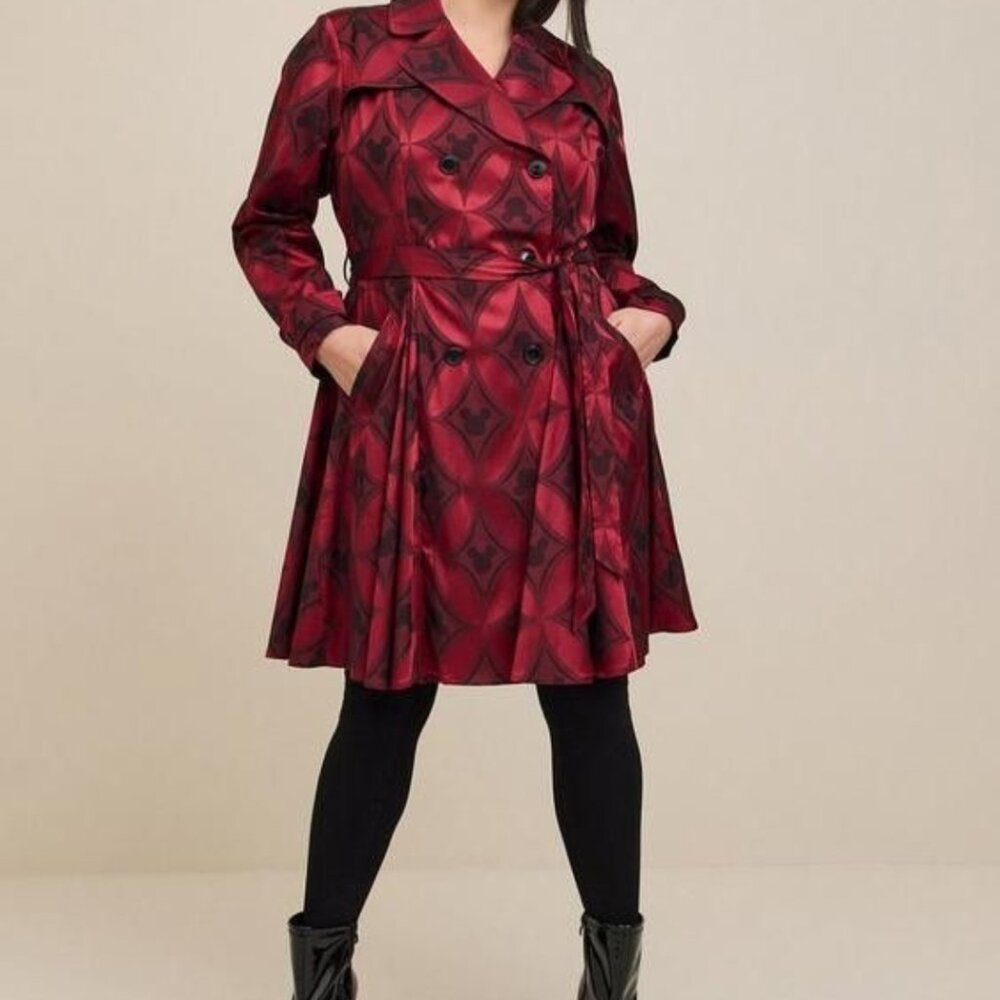 Disney's Mickey Jacquard Swing Trench Coat/Dress